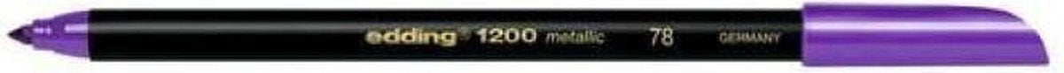 Edding 1200 Metallic Viltstift Paars-Metallic