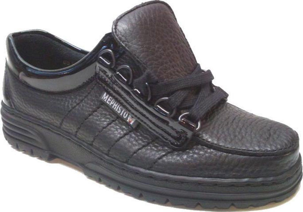 Mephisto BEVERLY Dames Veterschoen - Zwart - Maat 38.5