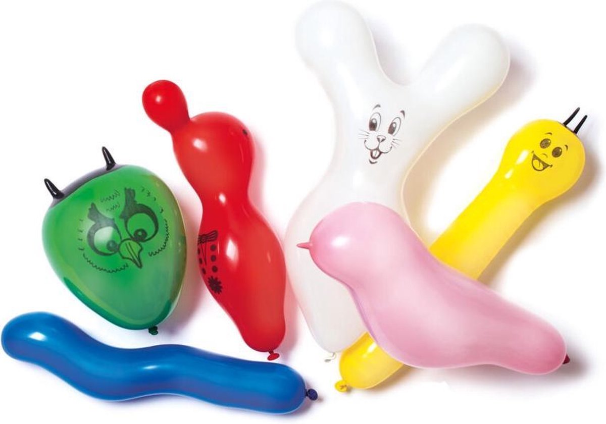 6 Latex Balloons Animal Shaped Assorted