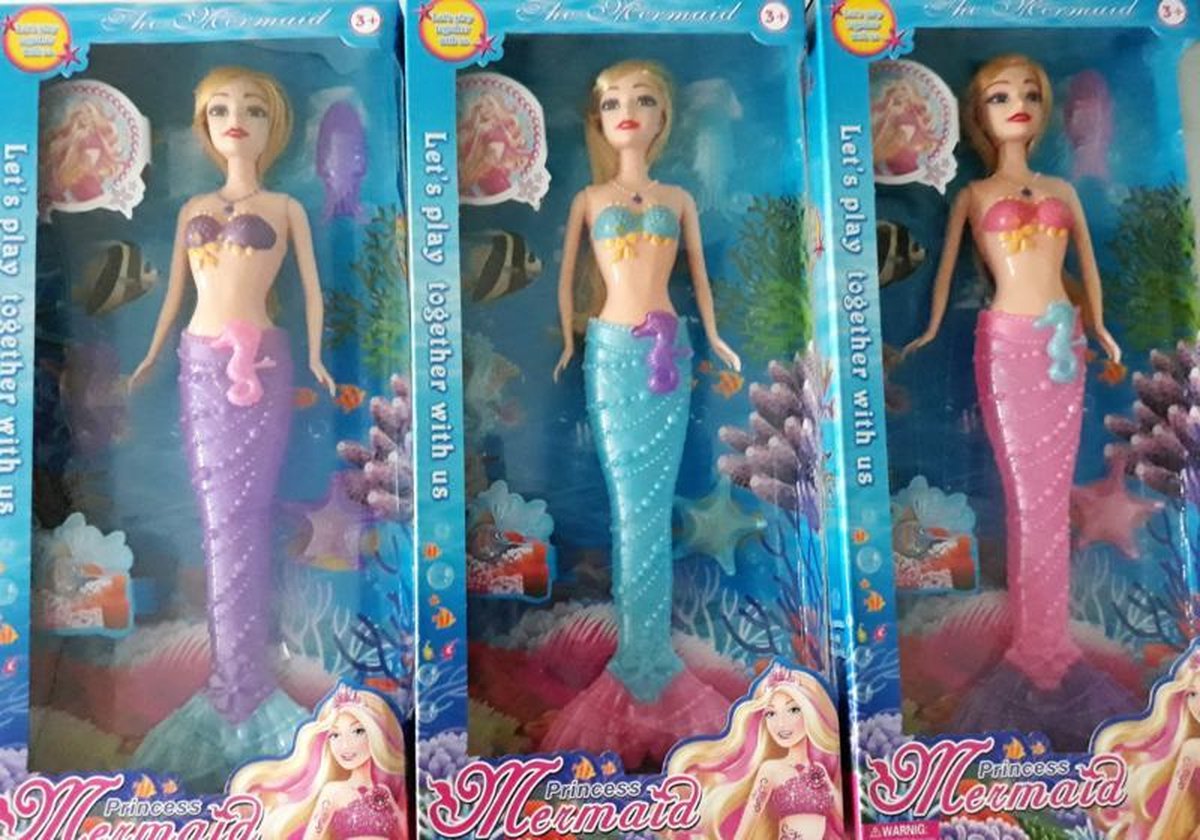 Prinsess mermaid pop (In Paars