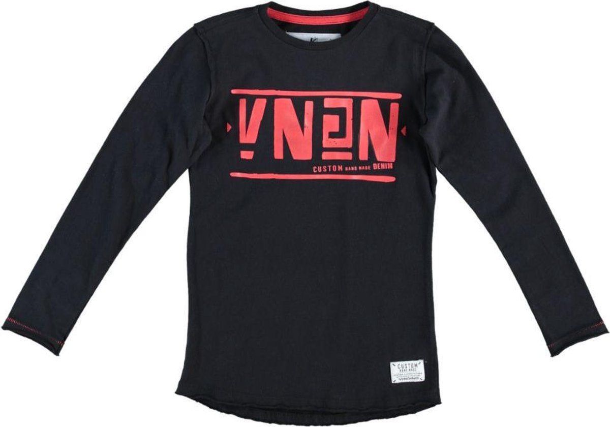 Vingino zwarte longsleeve - jongen - Maat 110