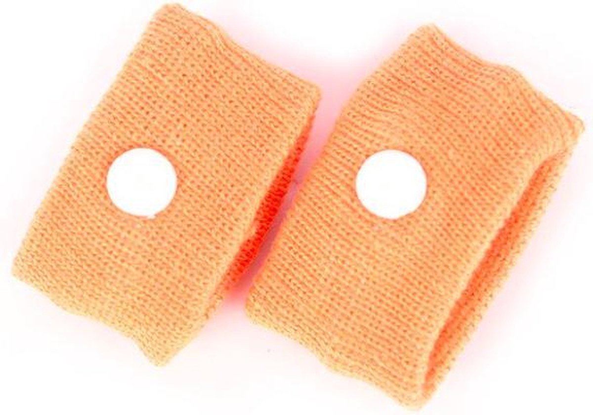 ProductGoods - 1 Paar Anti Wagenziek Bandjes - Anti Misselijkheid Band - Anti Misselijkheid Band - Anti Stoom Armband - Anti Misselijkheid Armband - Kleur Oranje