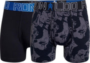 Cristiano Ronaldo 7 Trunk Cotton Stretch 2-Pack Fashion Line Boys Black/Melange Aop - Maat 4/6