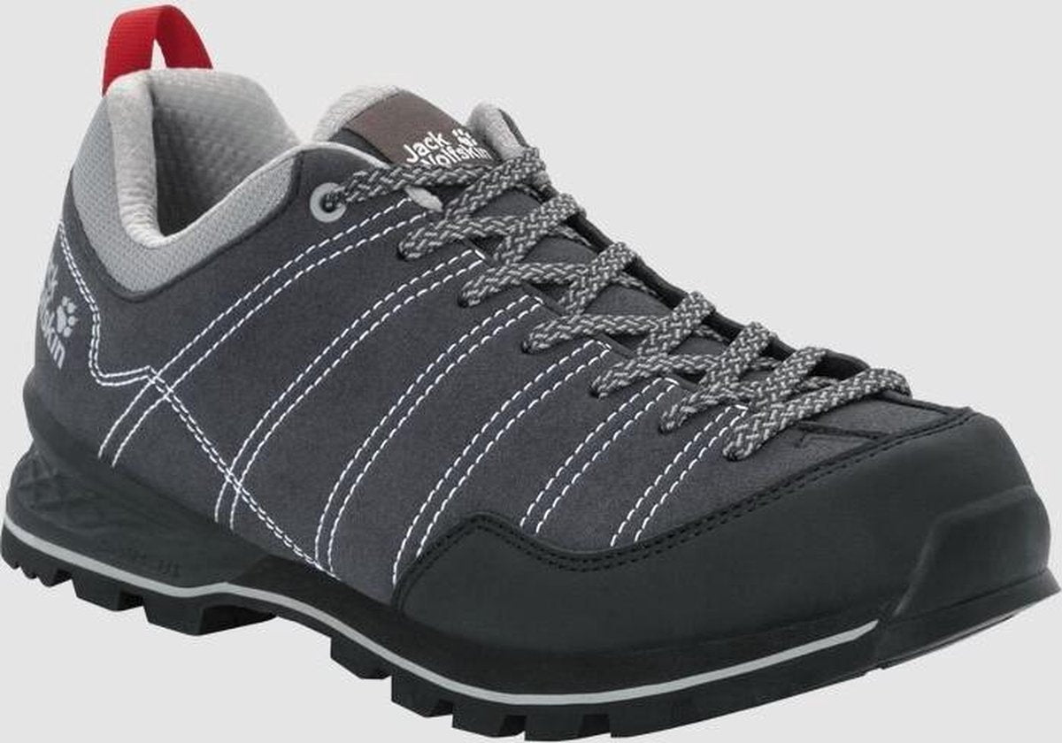 Wandelschoen - Waterdicht - Outdoor Trekking Schoen - Heren - Jack Wolfskin - Scrambler Low M Zwart Grijs - Maat 41