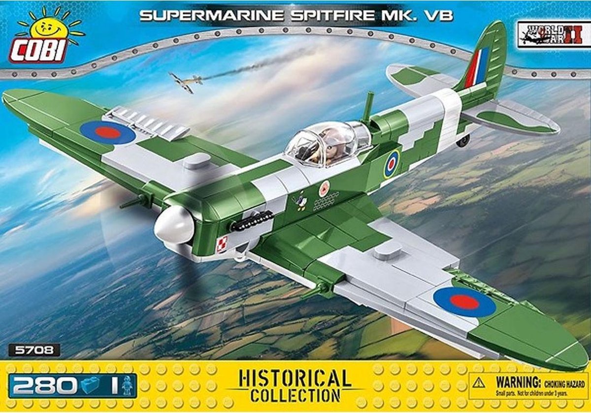 COBI | Historical Collection WWII - Planes | Supermarine Spitfire MK. VB | set nr. 5708