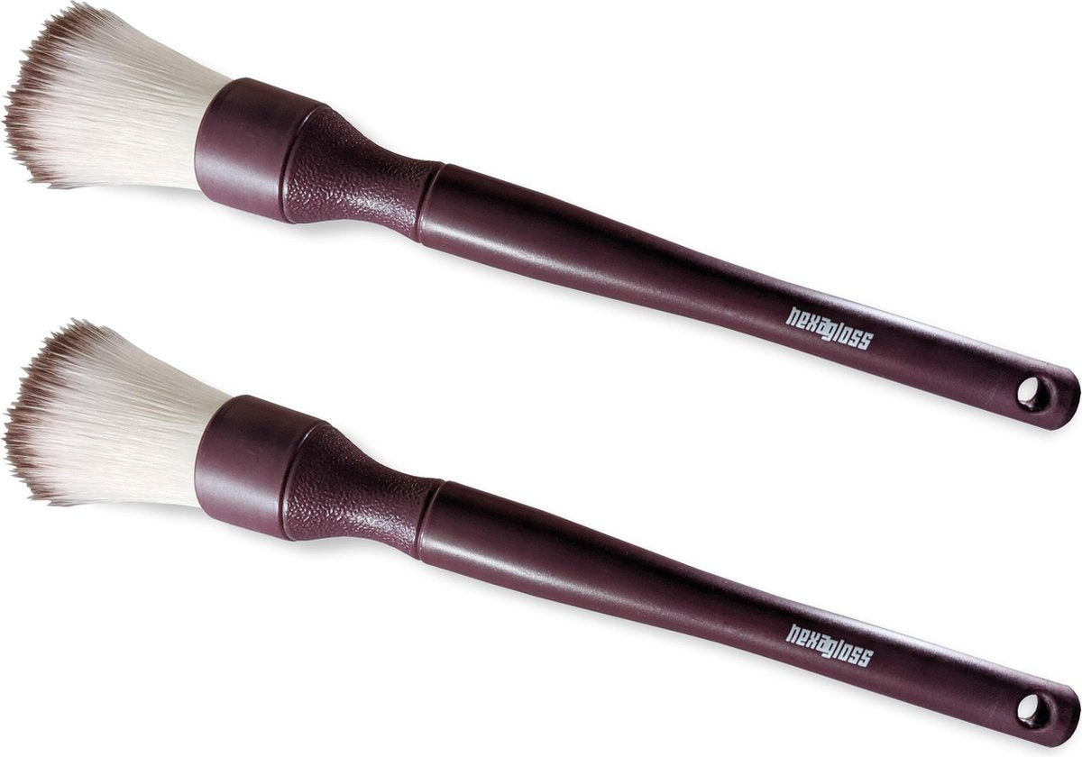 Hexagloss 2 Set - Ultra Soft Brush - Auto Interieur Detail Borstel - Automotive Interior Car Detailing
