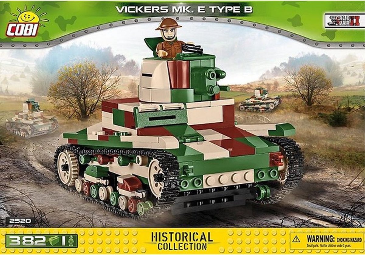 Cobi 380 PCS SMALL ARMY /2520/ VICKERS MK.E TYPE B
