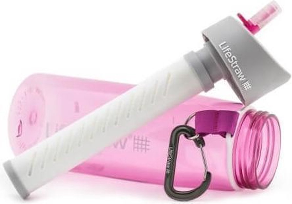 LifeStraw® drinkfles met waterfilter Go 2-stage filtration - Roze