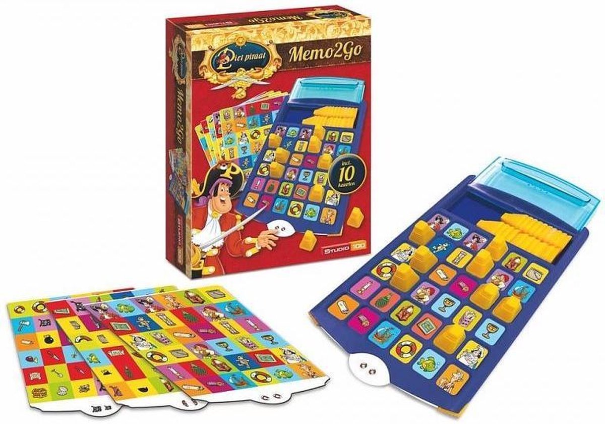 Memo 2 go spel van Piet Piraat