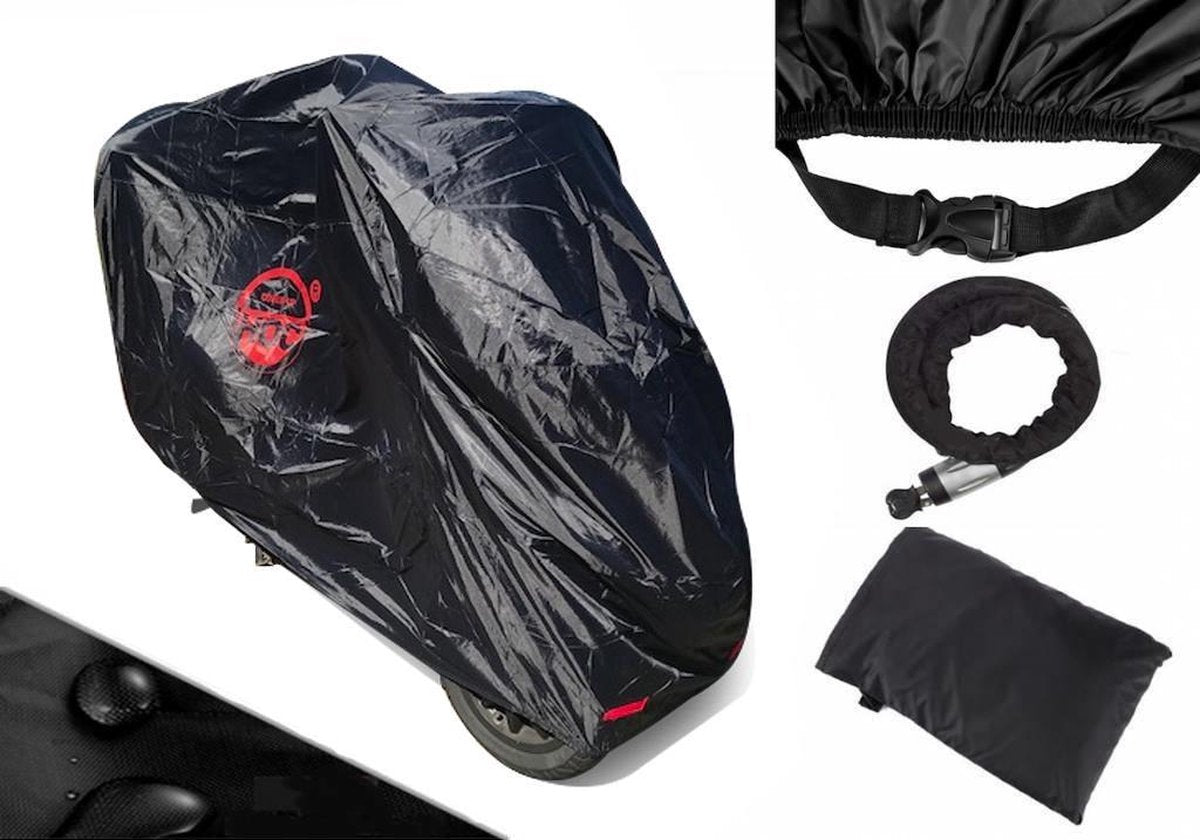 Driewieler Motor COVER UP HOC Motorhoes stofvrij / ademend / waterdicht Red Label