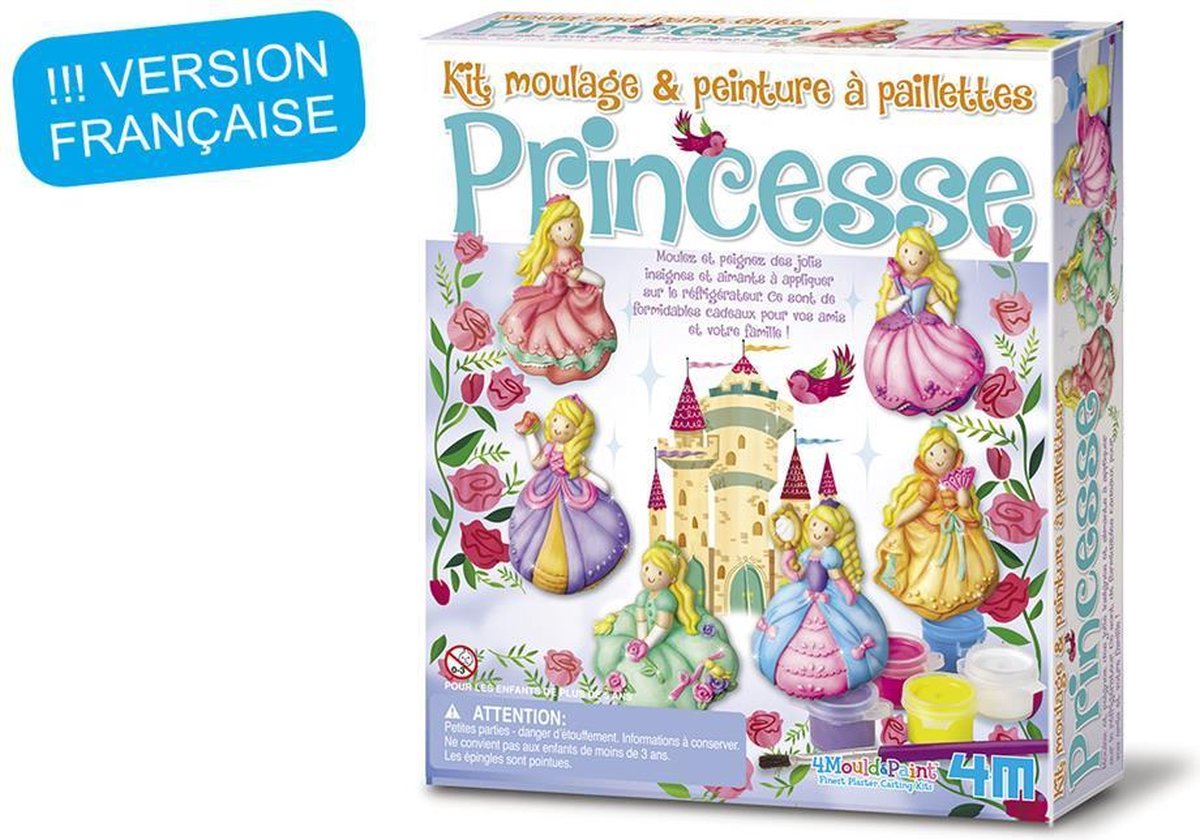 4M Creatief Gips Gieten En Verven: Prinses (Franstalig)