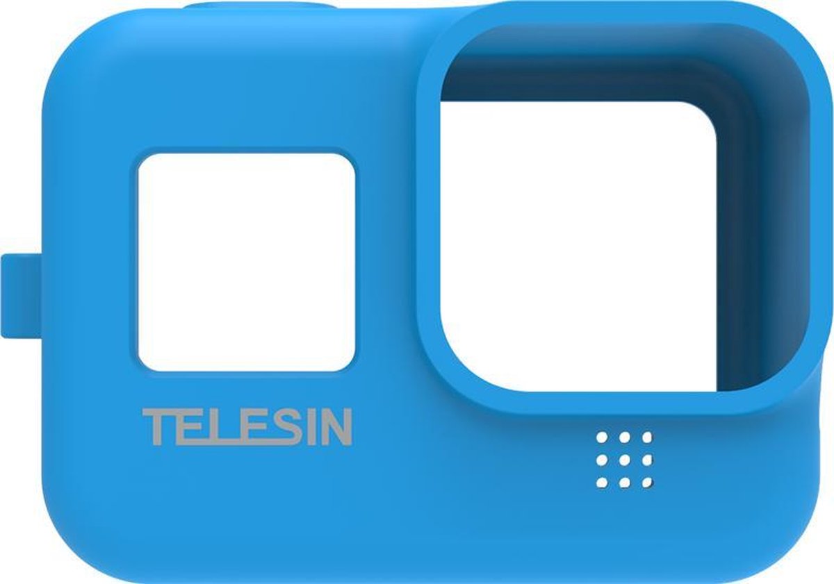 PRO SERIES Anti-Shock Soft Siliconen Case Cover Geschikt voor GoPro HERO 8 - Blauw