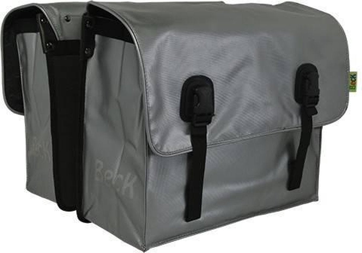 Beck Classic Silver - Dubbele Fietstas - 45 l - Zilver