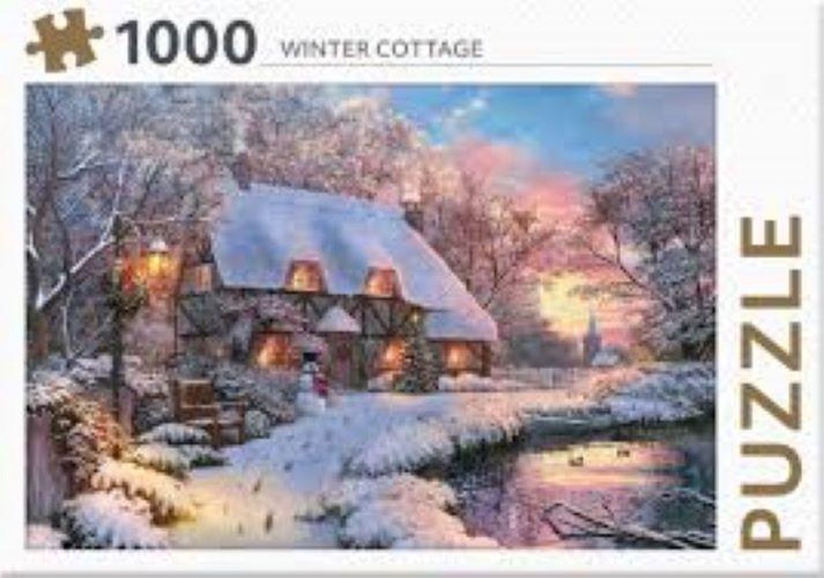 Puzzel - Winter Cottage - Rebo - 1000 stukjes