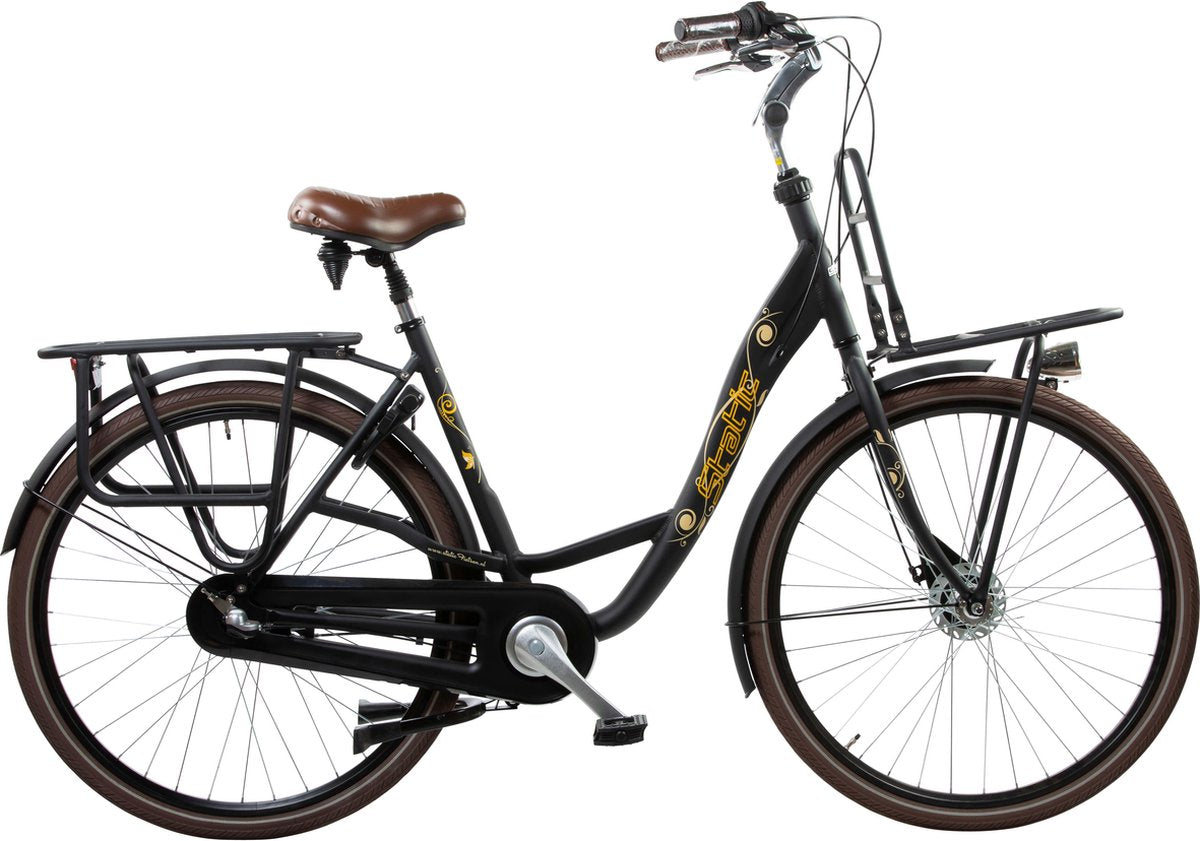 Static LIV damesfiets 28 inch Mat Zwart 3 Versnlling .