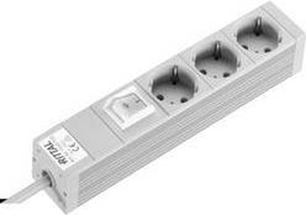 Rittal 7240.120 3AC outlet(s) 2m Grijs power uitbreiding