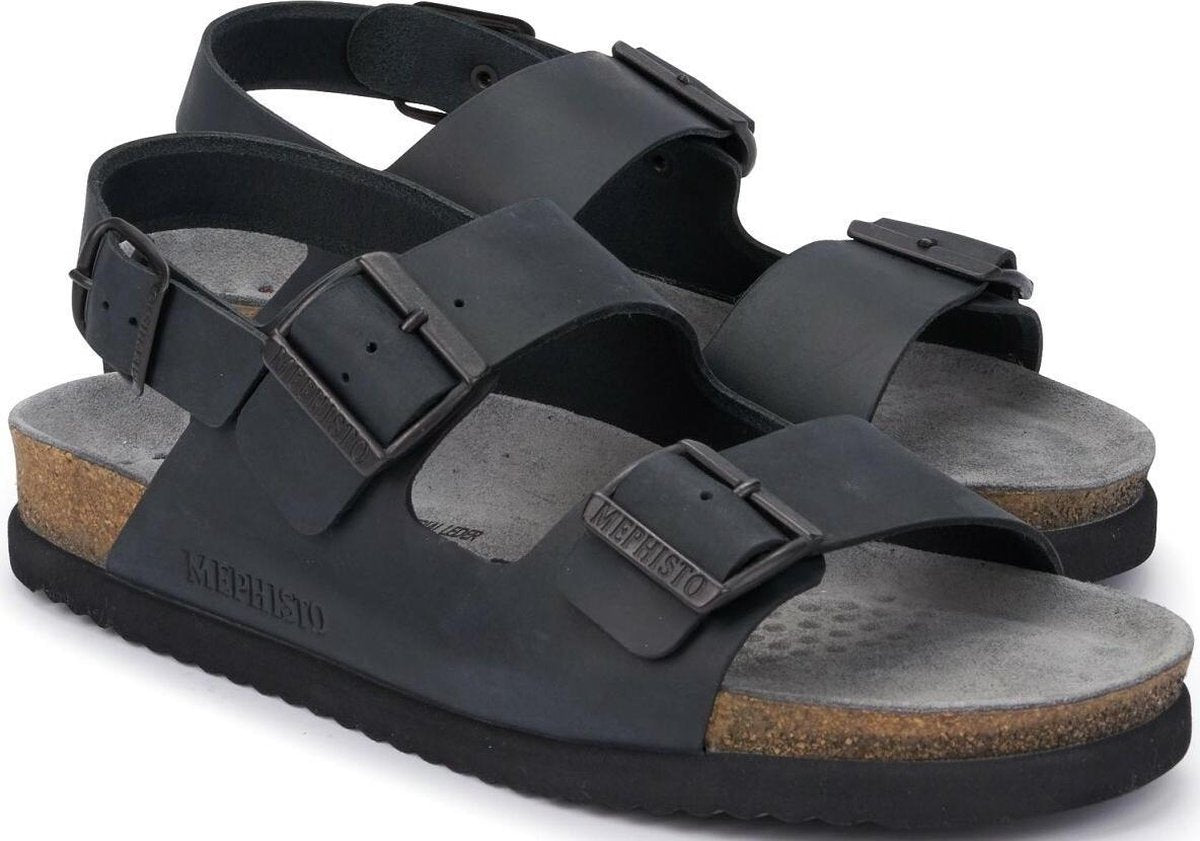 Mephisto NARDO heren sandaal - zwart - maat 43