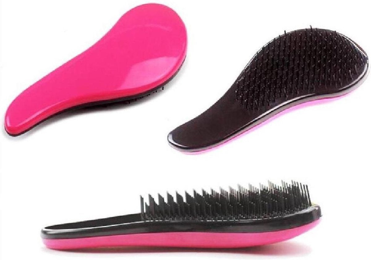 EPIN | Antiklit haarborstel mini | Hairbrush| Roze | Travelsize | Anti klit hairbrush | Pijnloos | Beschermt haar | Reisformaat | Teezer brush | Geschikt voor nat en droog haar