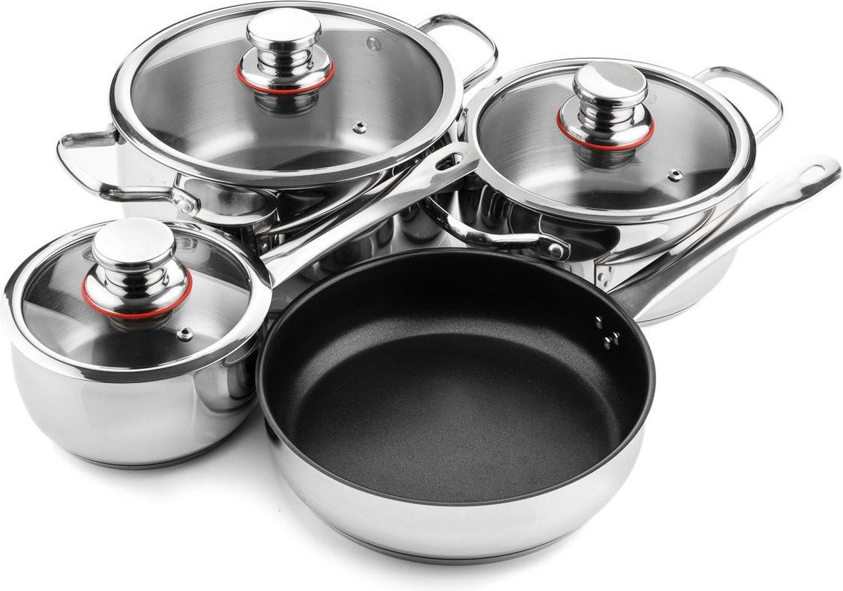 Westinghouse RVS Pannenset Inductie 7-delig