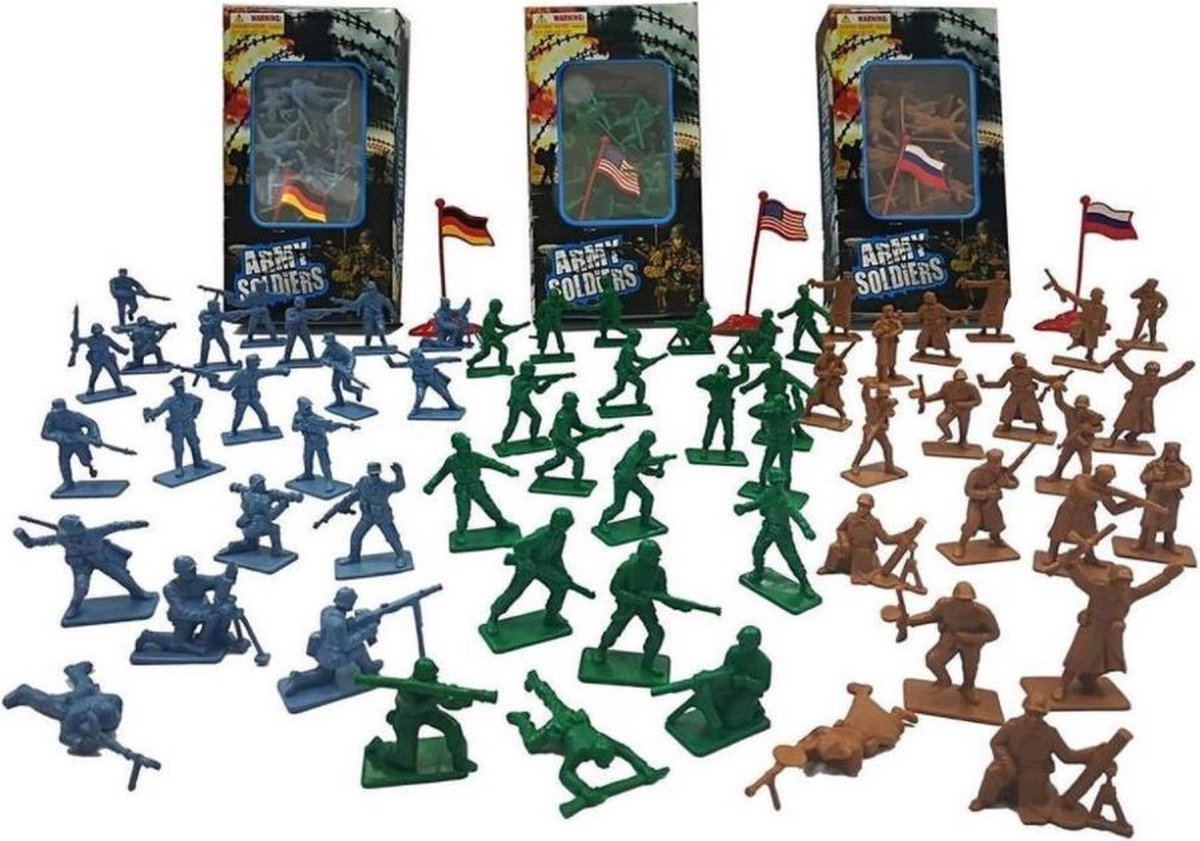 1x doos soldaatjes - speelgoed - leger - soldaten - jongens - soldaat - speelgoed - speelset - Viros