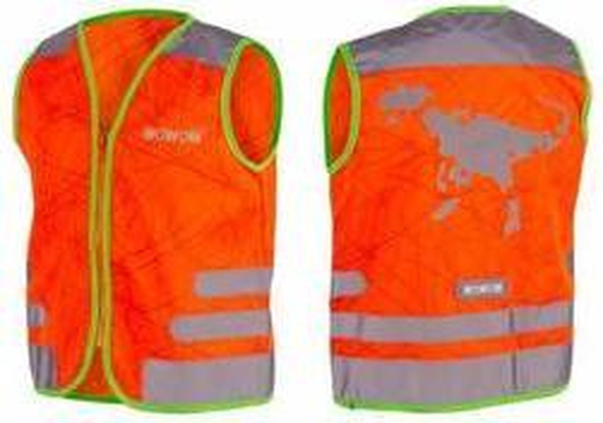 WOWOW Design Fluo hesje kind - Nuty jacket orange M