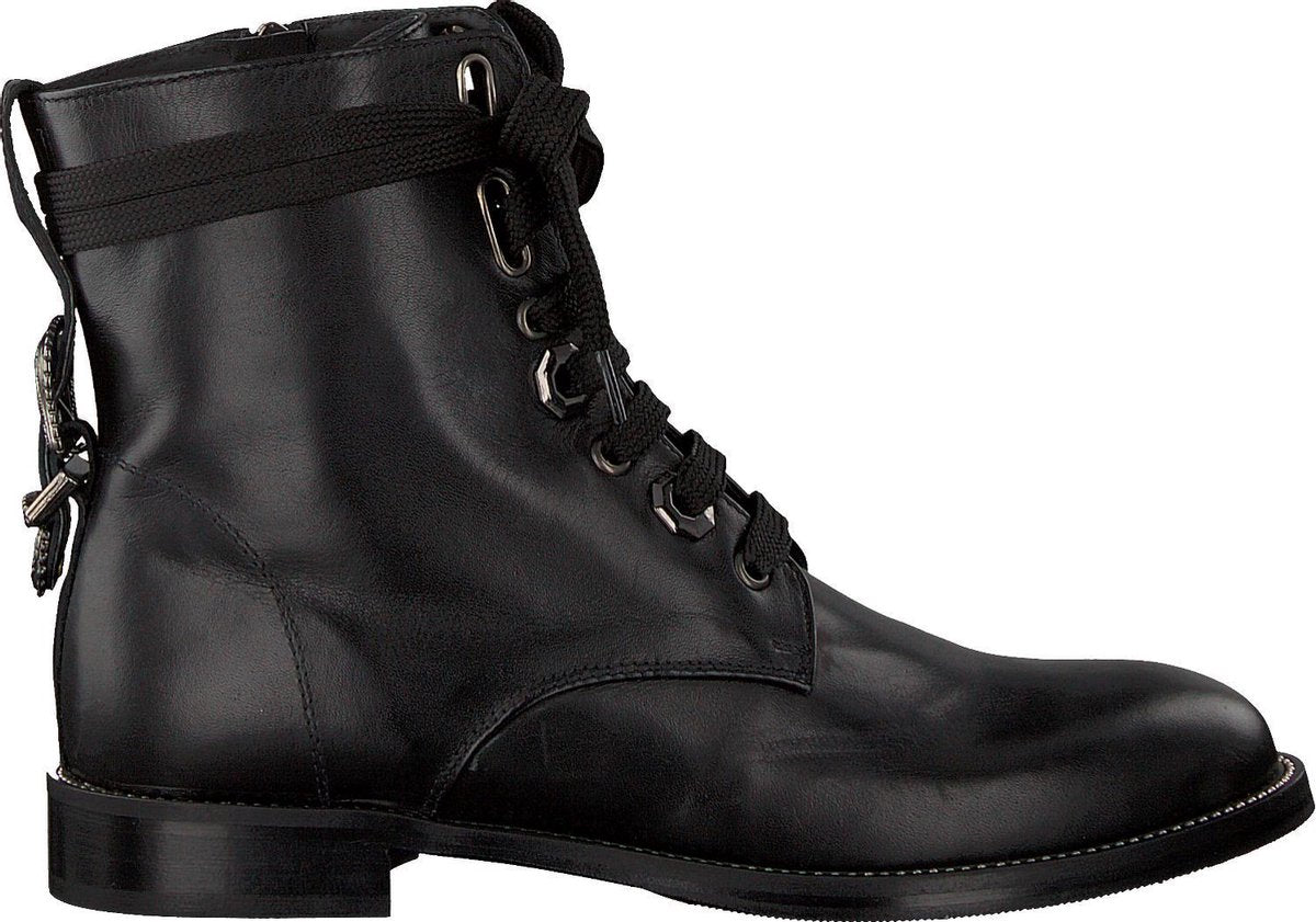 Roberto d'Angelo 8418 Veterboots - Laarzen Met Veters - Dames - Zwart - Maat 39+