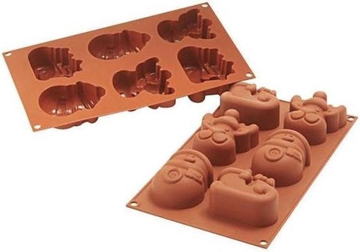 Siliconen bakvorm Funny Christmas