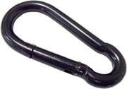 Carabiner black 8 cm