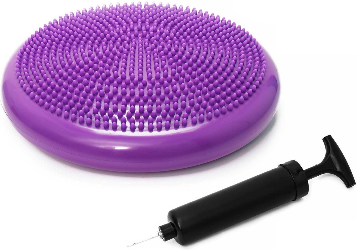 #DoYourFitness - Balanskussen - »PumpUp« - Noppenkussen - Ø 33 cm. - violet