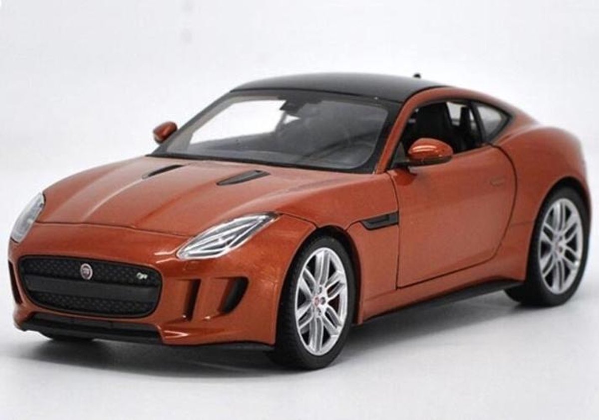 Jaguar F-Type Coupe (Oranje) 1/24 Welly - Modelauto - Schaalmodel - Model auto