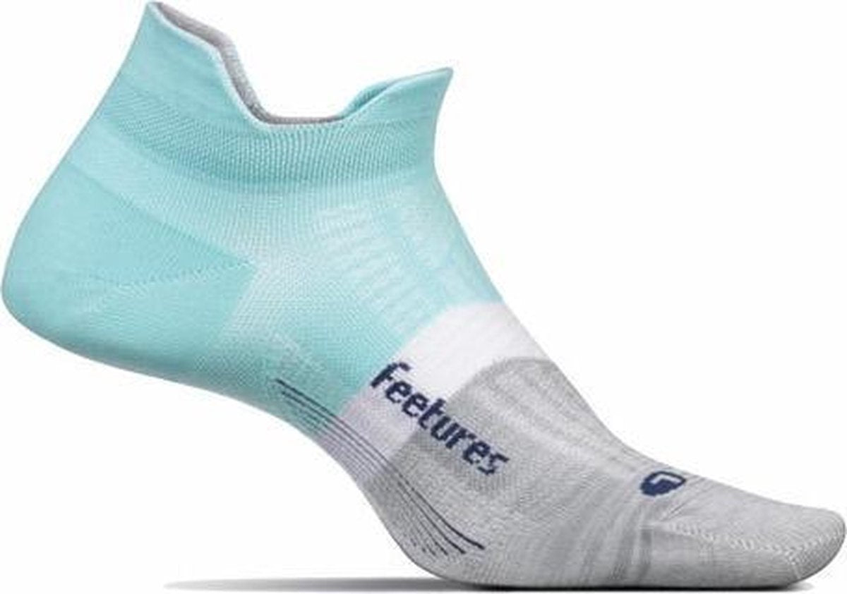 Feetures Elite Ultra Light No Show Tab - Purist Blue - Hardloopsokken - Sportsokken - S - 34 t/m 37