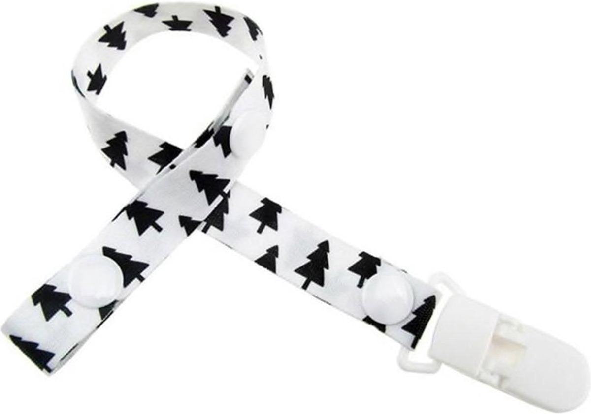 Speenkoord | Speen | Koord | Kerstbomen | Kerst | Bomen | Wit | Zwart | Baby | Babykamer | Kraamkado | Uitzetlijst baby | Heble |