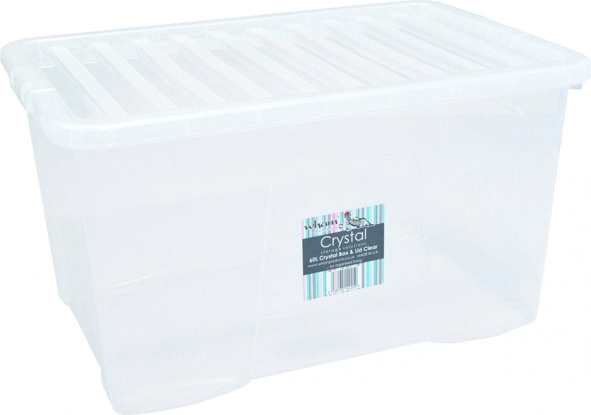 Opbergbox - Transparant - 60 Liter - 60x40x33cm
