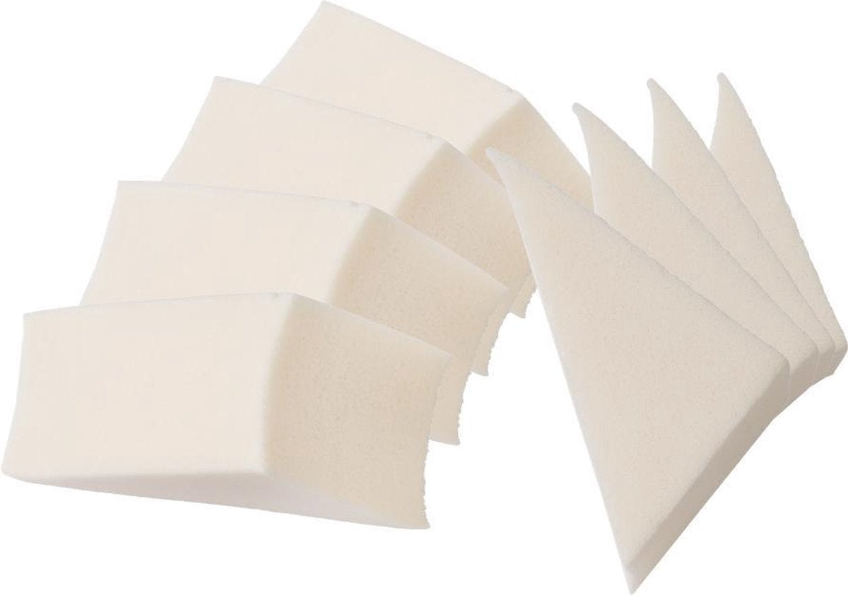 Etos make up spons driehoekig - voor contouren - 16 stuks (4 x 4 stuks)