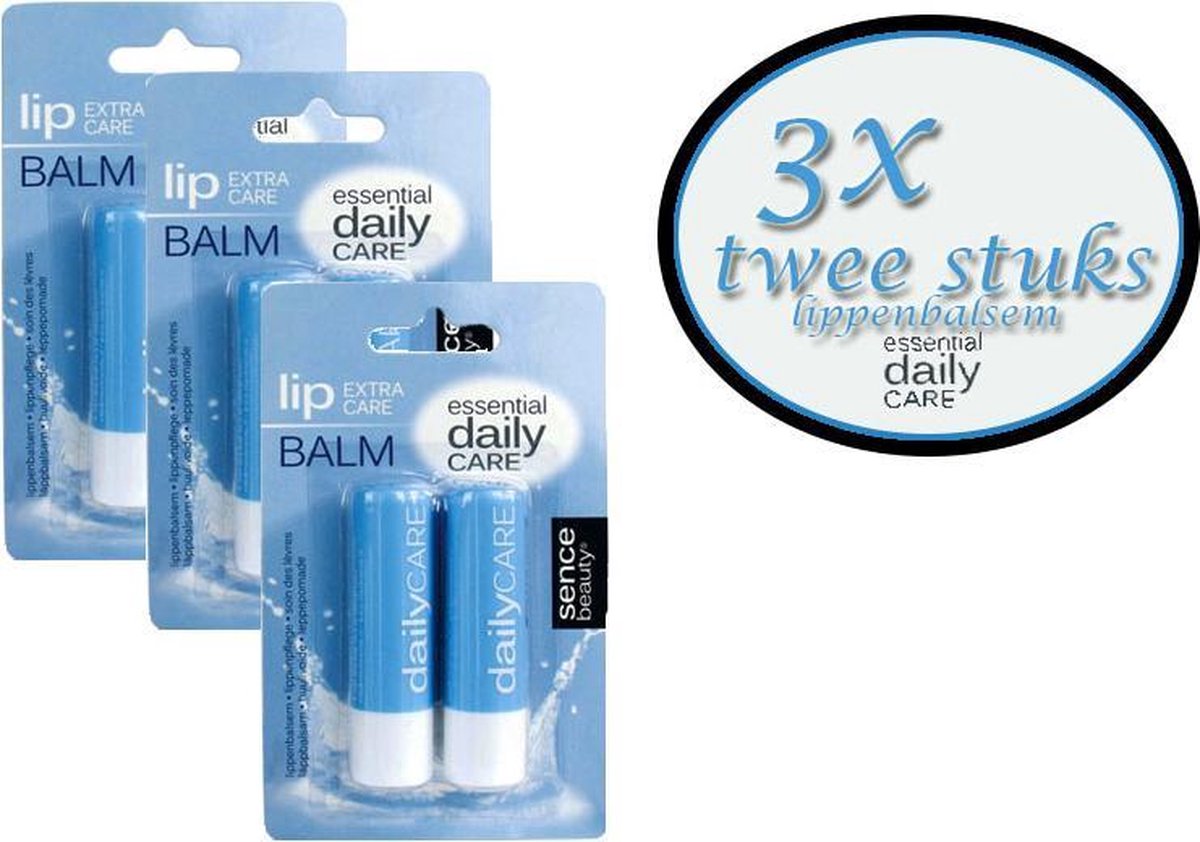 Sence Lippenbalsem Normaal -3x twee stuks
