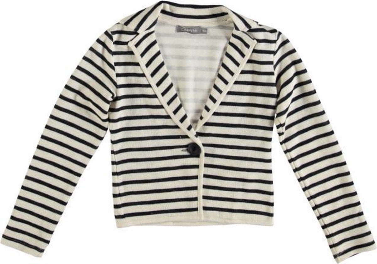 Geisha Blazer stripe - Beige - Maat 140