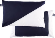 Luxe Marine Business Waterproof blauw witte Kussens 60 x 40 cm - 2 stuks