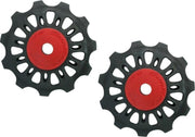 Sunrace Derailleurwieltjes 11 Tanden 2 Stuks Zwart/rood