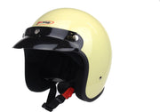 Redbike RB-710 retro jethelm ivoor wit maat S