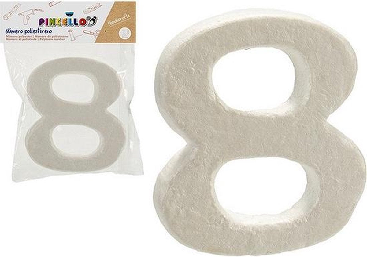 Cijfer 8 polyestyreen