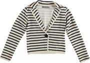 Geisha Blazer stripe - Beige - Maat 152