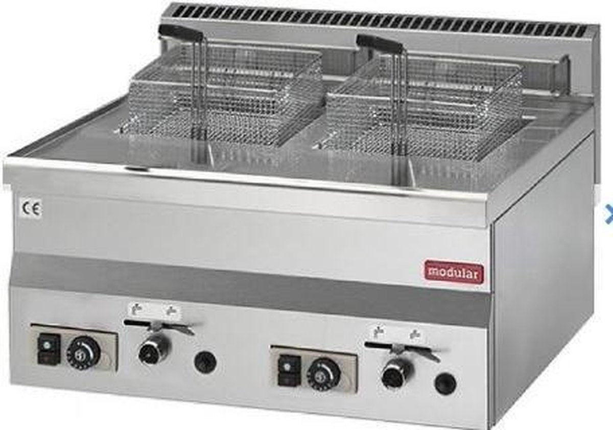 Modular 600 Friteuse Gas 2 x 8 liter