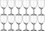 12x Wijnglazen voor rode wijn 290 ml Gilde - 29 cl - Rode wijn glazen - Wijn drinken - Wijnglazen van glas