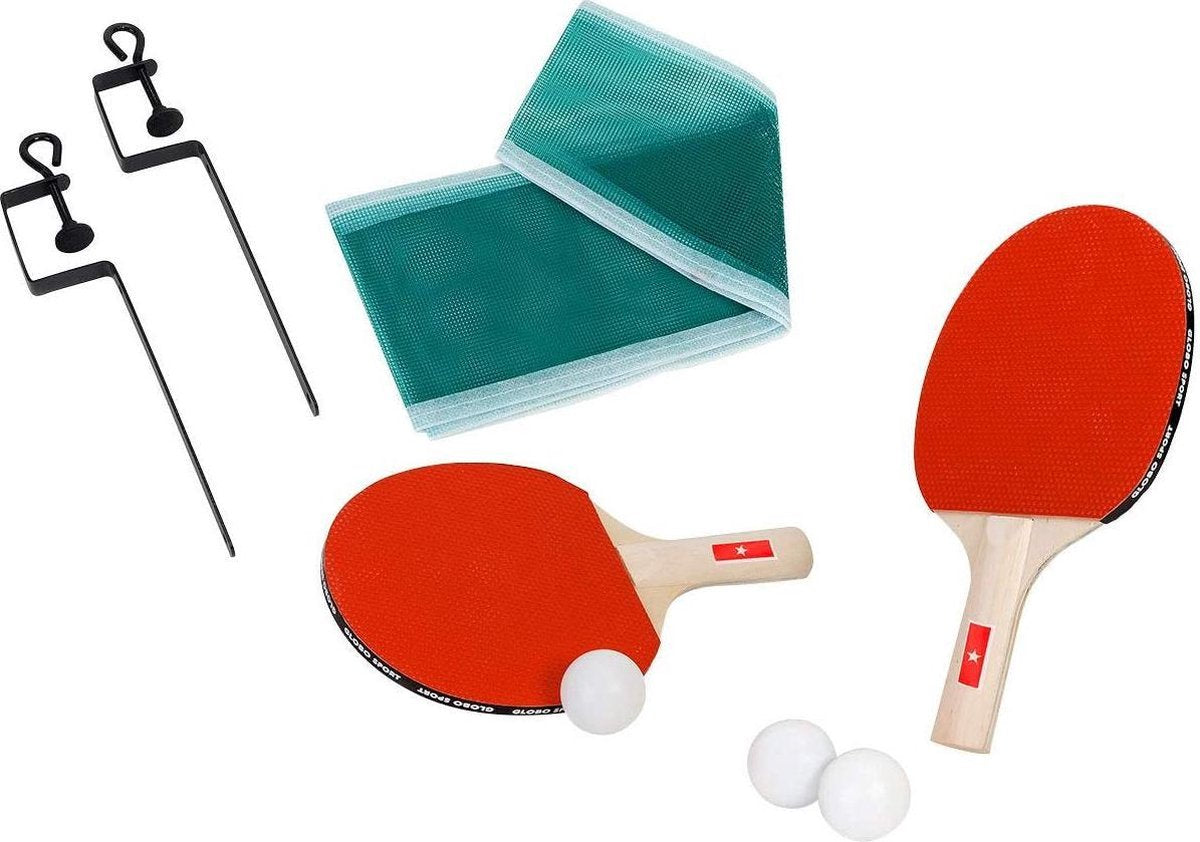 Pingpong Set- Tafeltennis set - Thuis Game - Tafeltennis Batjes -Sportief buitenspeelgoed voor kinderen en volwassenen