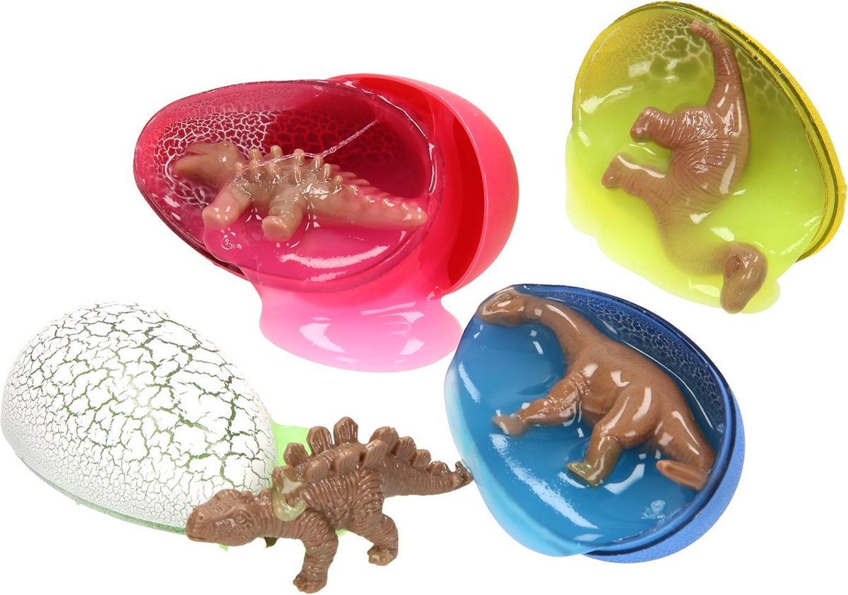 Dinosaurus Slijm Ei In Display 4 Assorti