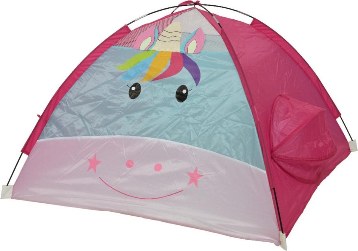 Speeltentjes/speelhuisjes/kindertentjes eenhoorn/unicorn 120 x 120 x 80 cm - Kinderspeelgoed