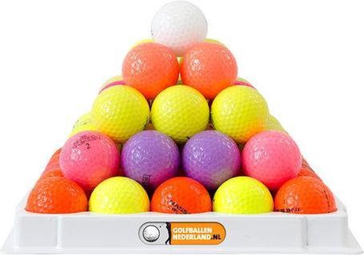 GOEDKOPE GOLFBALLENMIX (GEKLEURD) Cross / 24 stuks