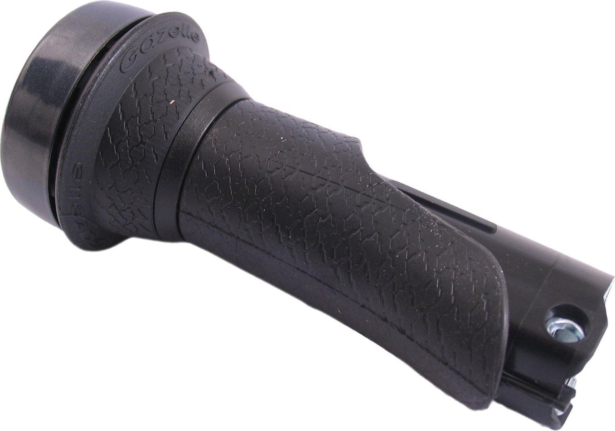 Handvat Gazelle Basis links 100 mm met draaibel - zwart