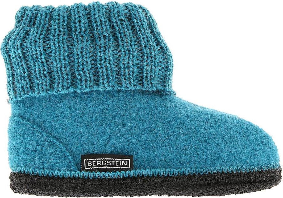 Bergstein Cozy Sloffen - Turquoise - Maat 23