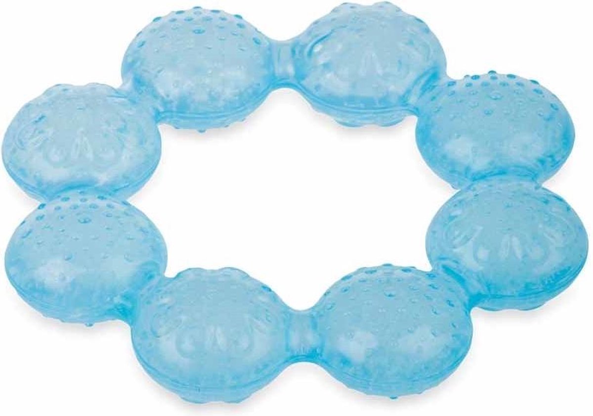 Nuby Koelbijtring Icybite Rond Junior Blauw